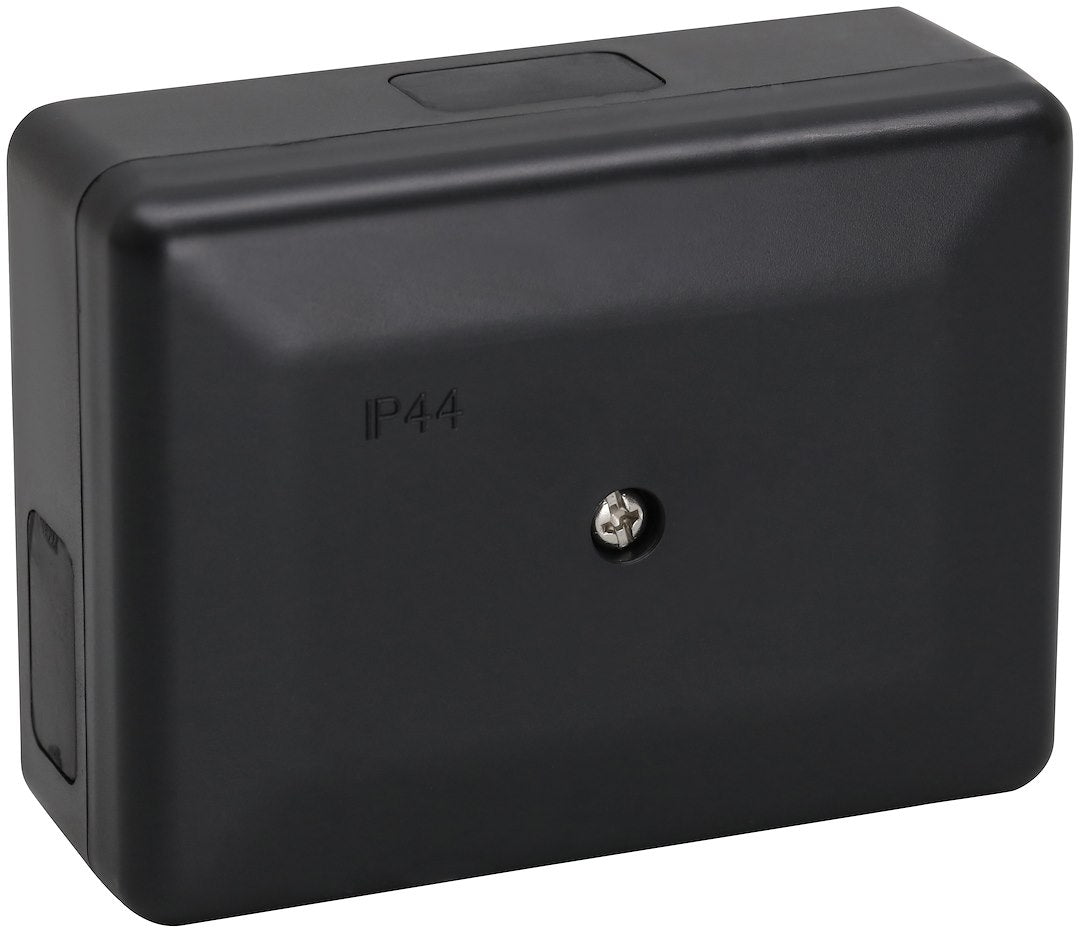 KOBLINDSDÅSE IP44 M.PLINT SORT