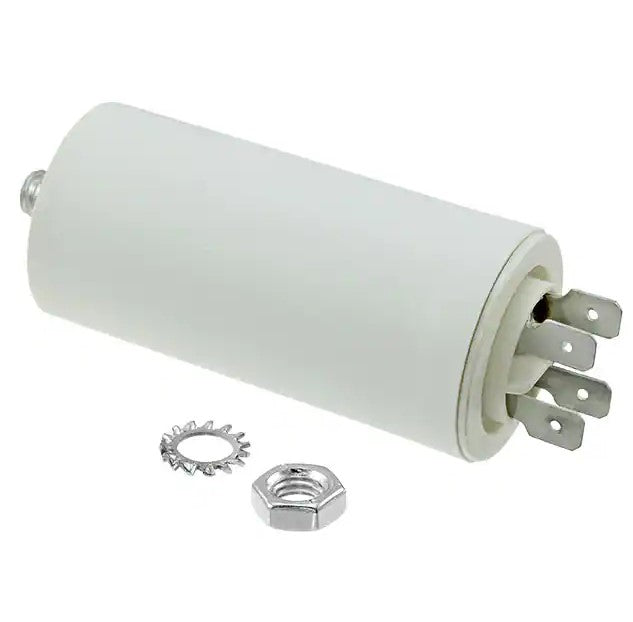 MOTOR kondensator 45uF 420V, M8 forskruning, Spadestik
