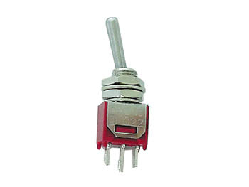 Miniature vippekontakt - 1P ON-OFF-ON (SP3T) Ø5mm gevind