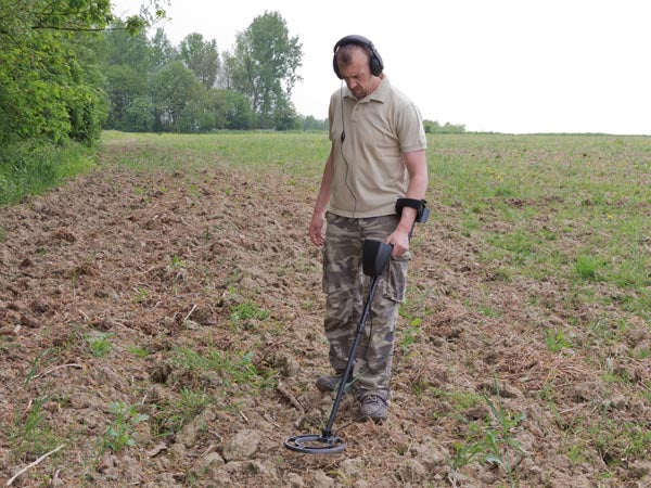 Prof. metaldetektor m. Digital LCD display