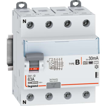 DX3 RCCB fejlstrømsafbryder 63A 4pol 30mA type-B 4M 10KA