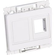Dataudtag Opusfit for 2x keystone hvid 1m