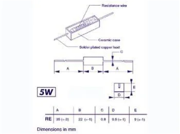 Effektmodstand - 5W / 10ohm (5%)