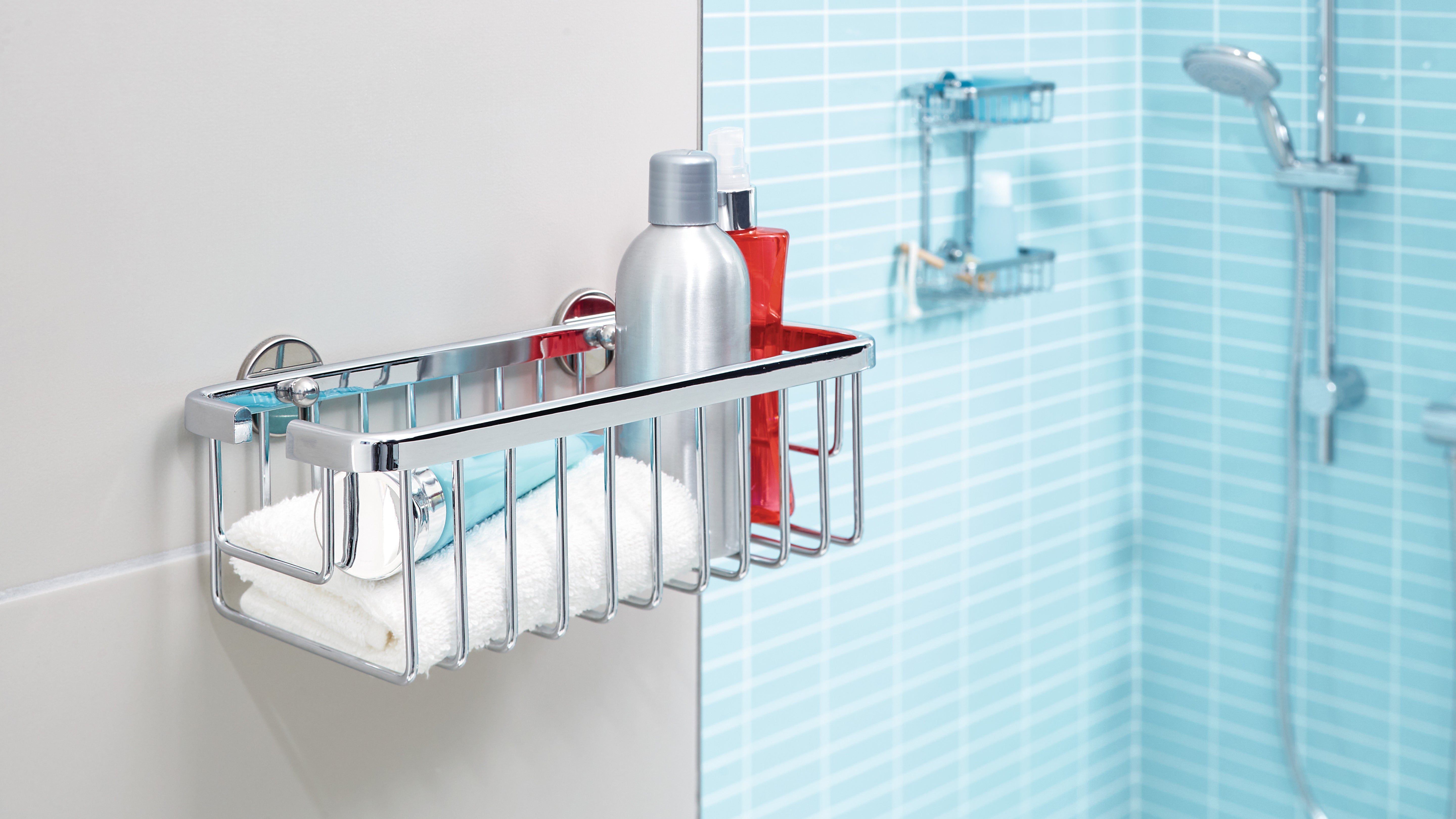 tesa® Aluxx opbevaringskurv single 92 mm x 250 mm x 125 mm krom