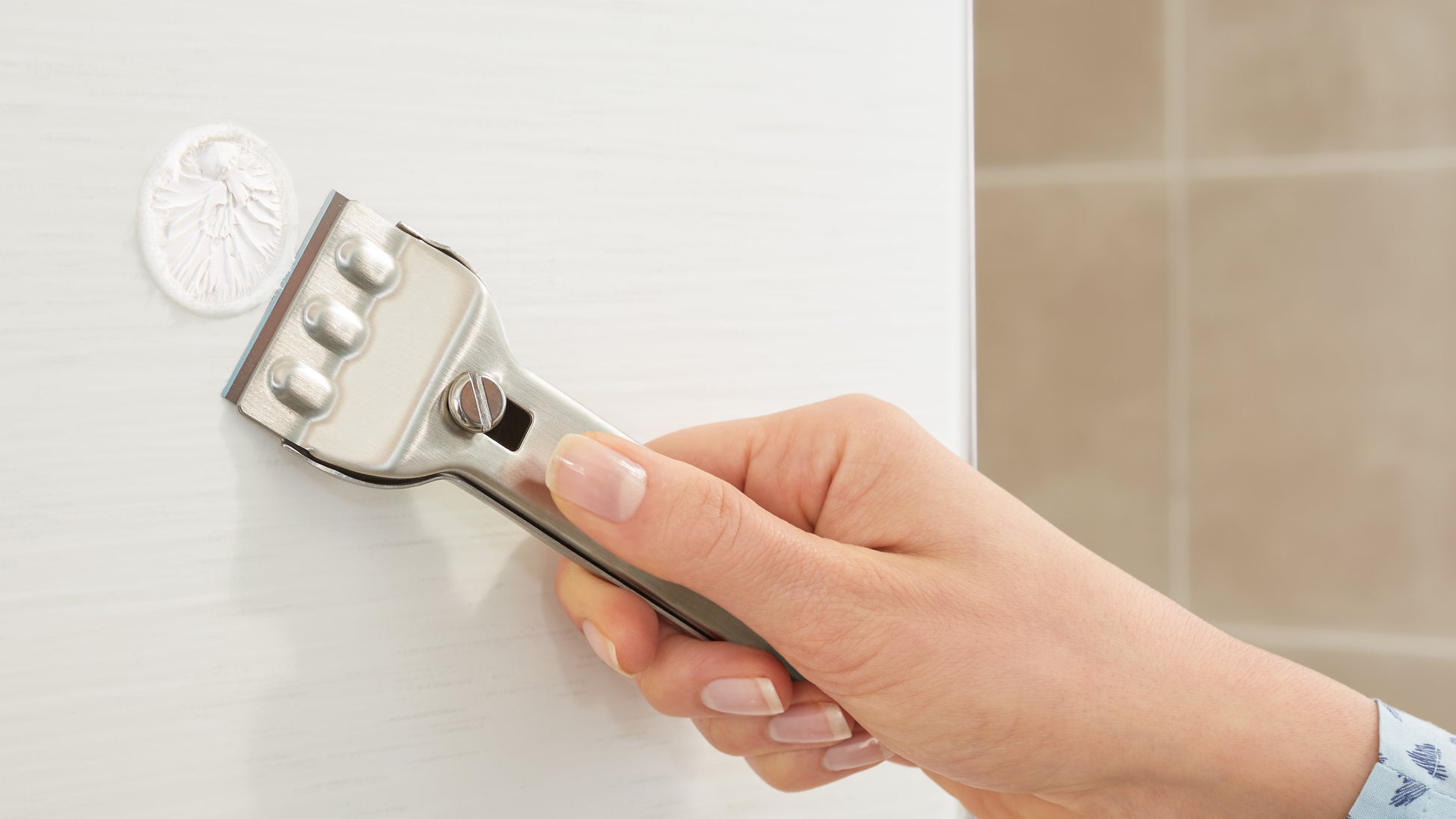 tesa® Draad bruseskraber krom