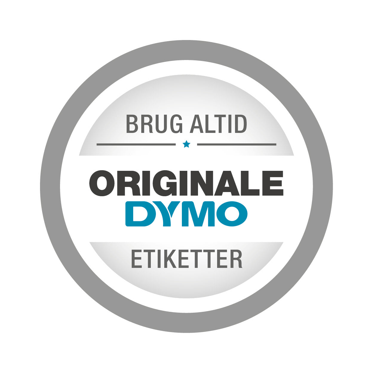 DYMO Rhino industri tape krympeflex sort på hvid 6mmx1,5m