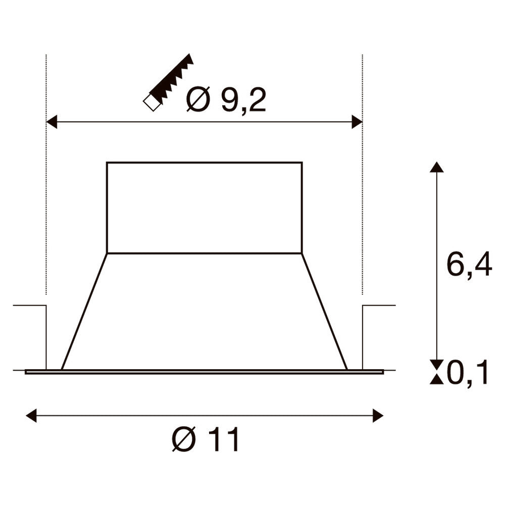 AKALO 83, DL, 3000K 4200K 5700K indstillelig, hvid