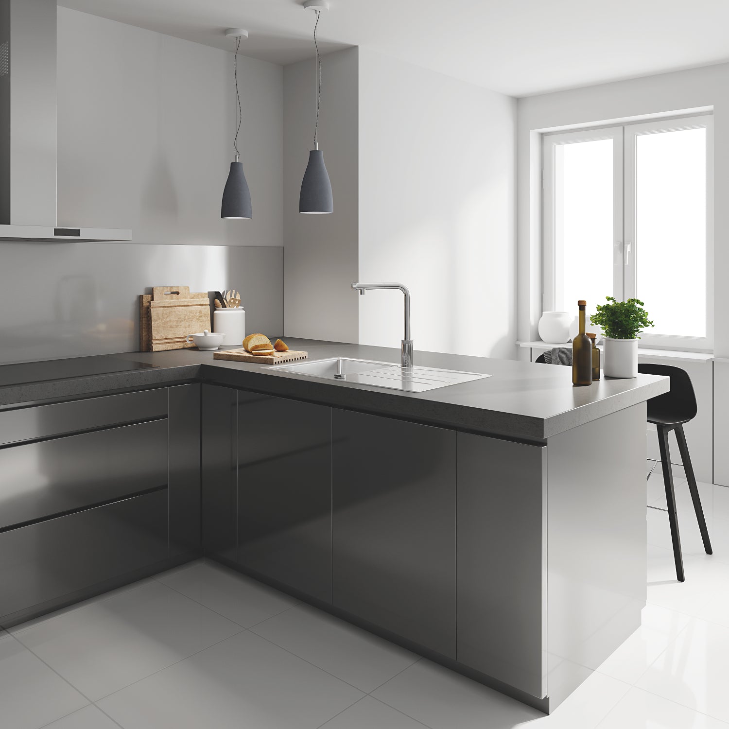 GROHE Minta SmartControl Køkkenarmatur Supersteel