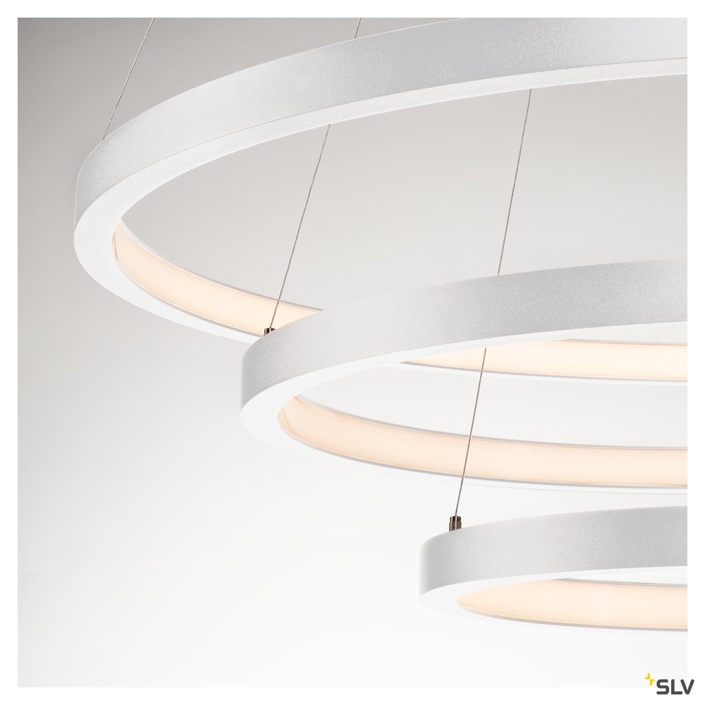 ONE TRIPLE DALI pendel, indendørs LED, hvid