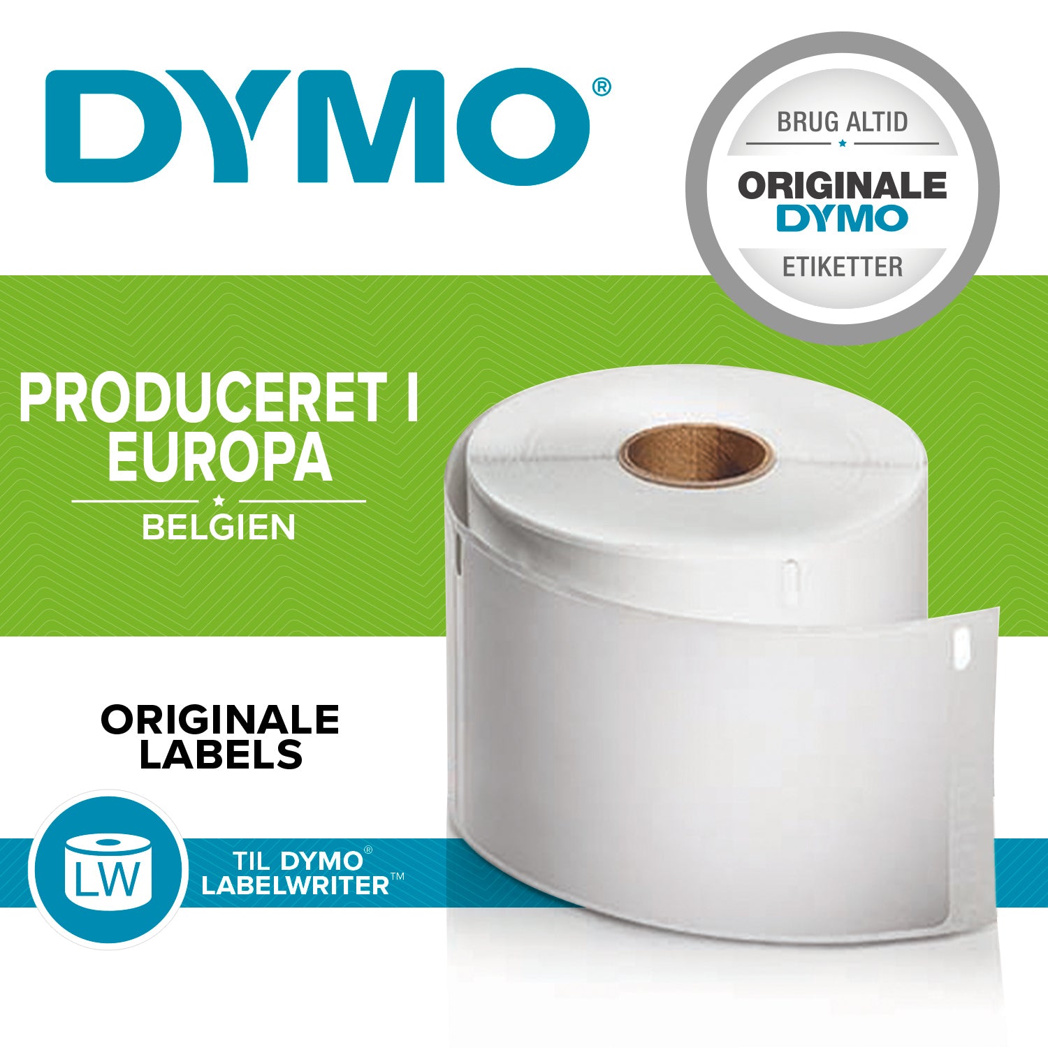 DYMO LabelWriter Holdbare 25x54mm Små Multi-brug Etiketter hvid 160 etiketter