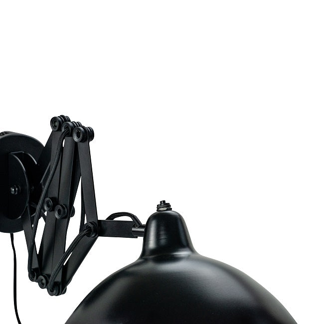 Futura væglampe, med foldearm, E14, sort/hvid
