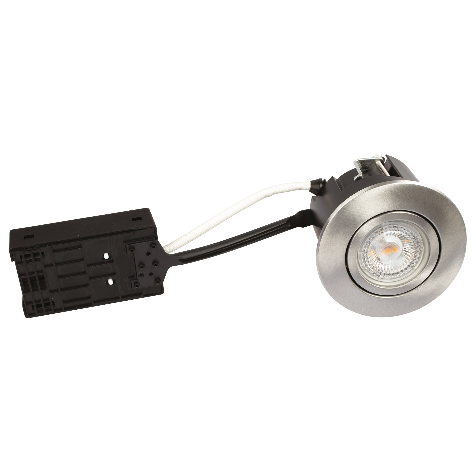 Luna Quick install 10-pack Downlight ISO GU11 Børstet Alu Rund 2700K 370lm 5W IP44