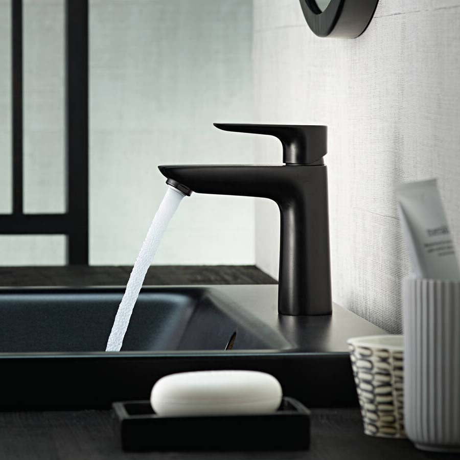 Hansgrohe Talis E 110 håndvaskarmatur, mat sort