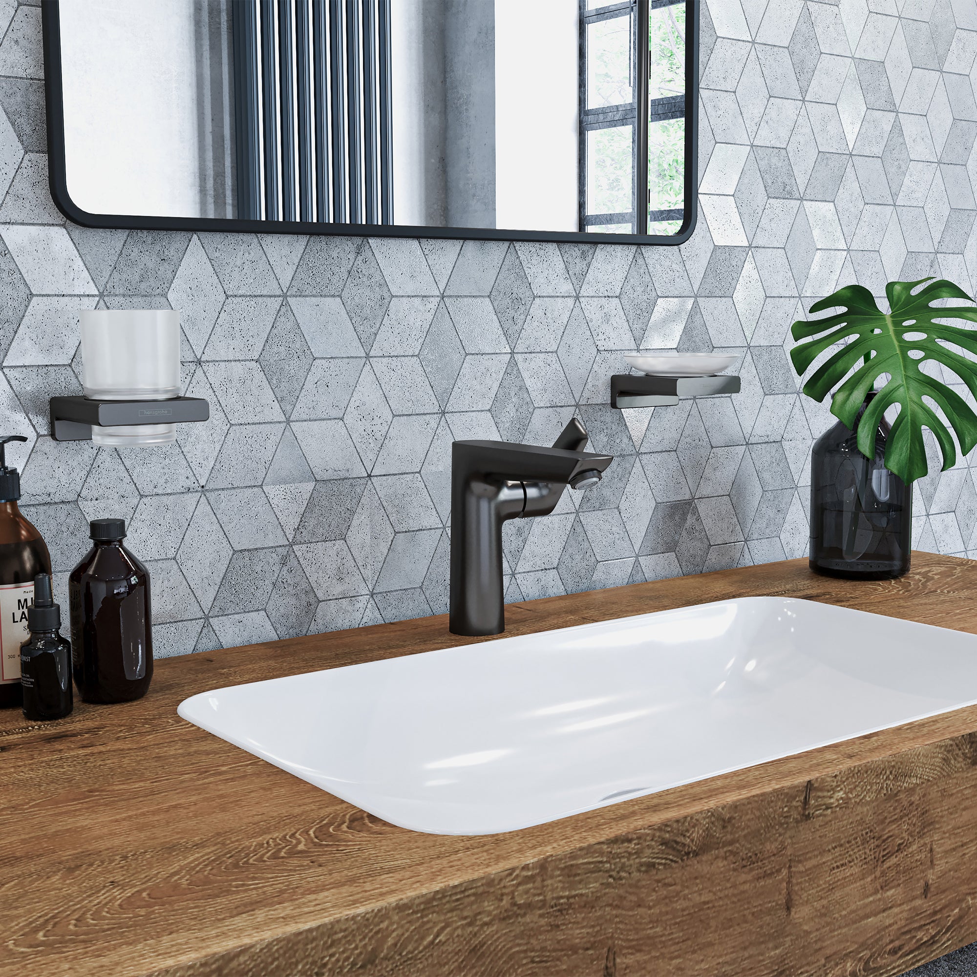 Hansgrohe AddStoris tandglas, mat sort