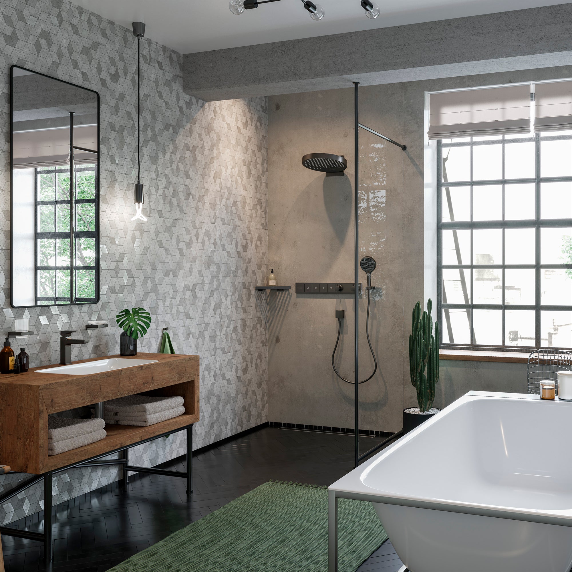 Hansgrohe AddStoris tandglas, mat sort