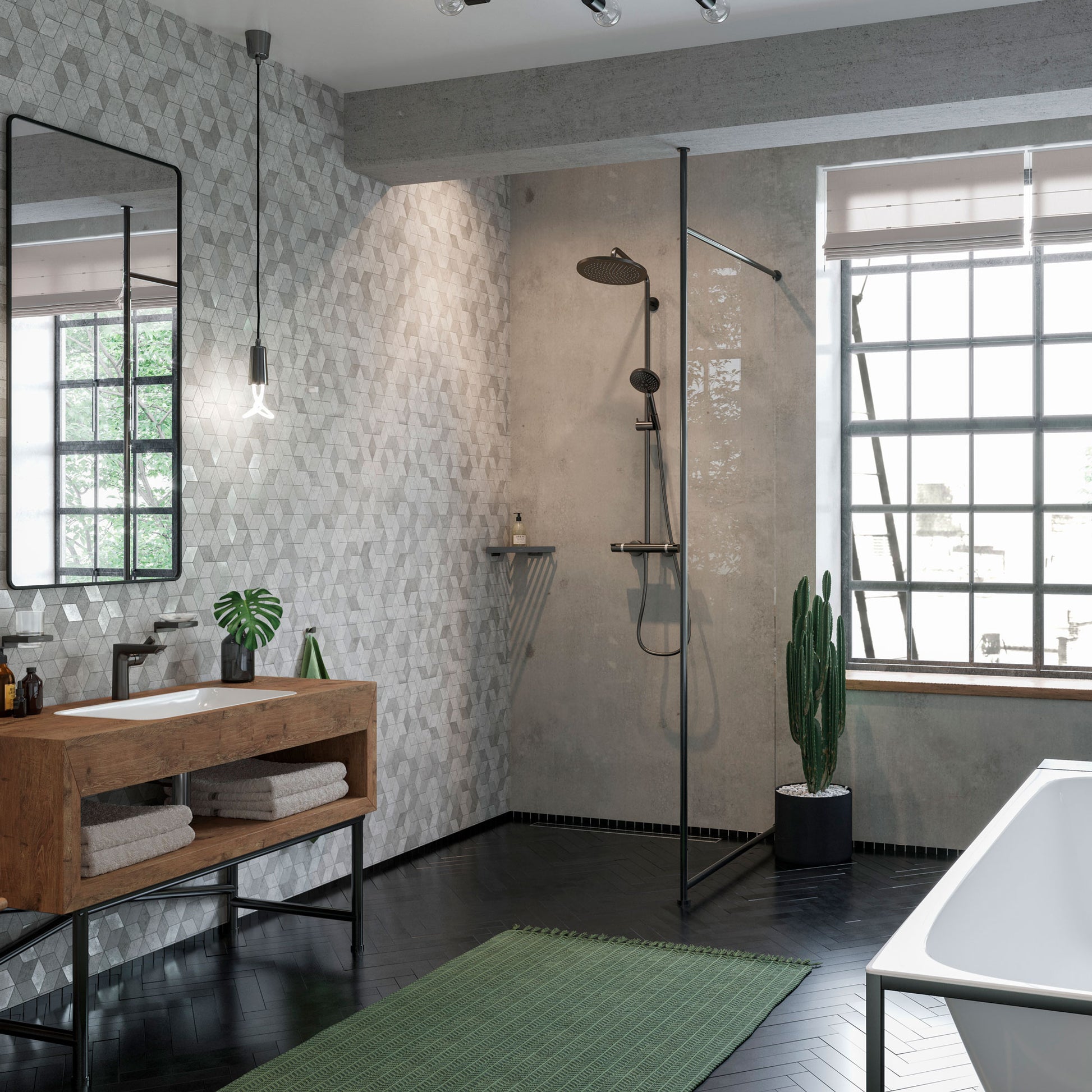HANSGROHE hjørnehylde 305mm t/hjørne