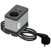 BORD STIKK. ENKELT M/USB A/C KOKSGRÅ