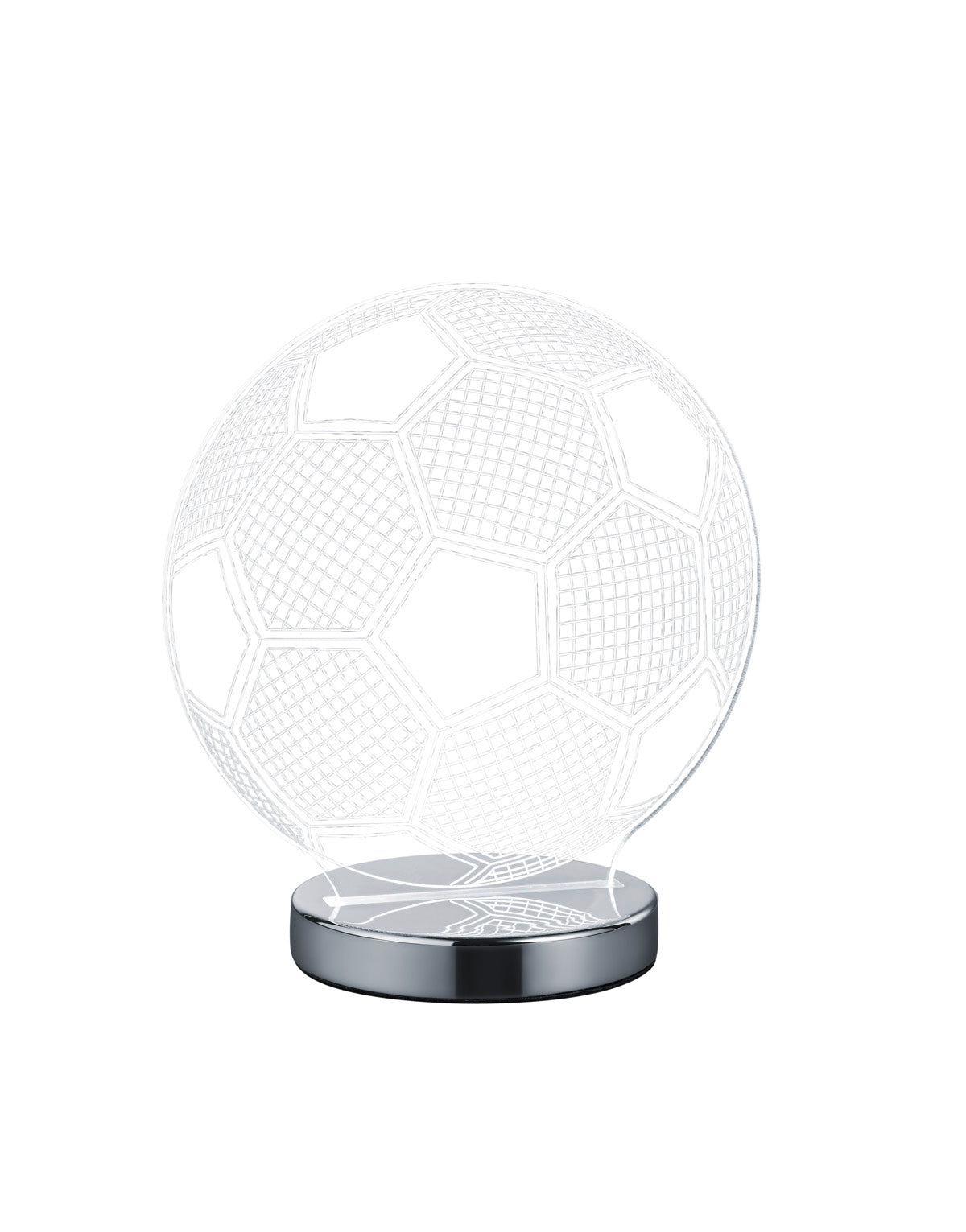 Ball LED bordlampe krom