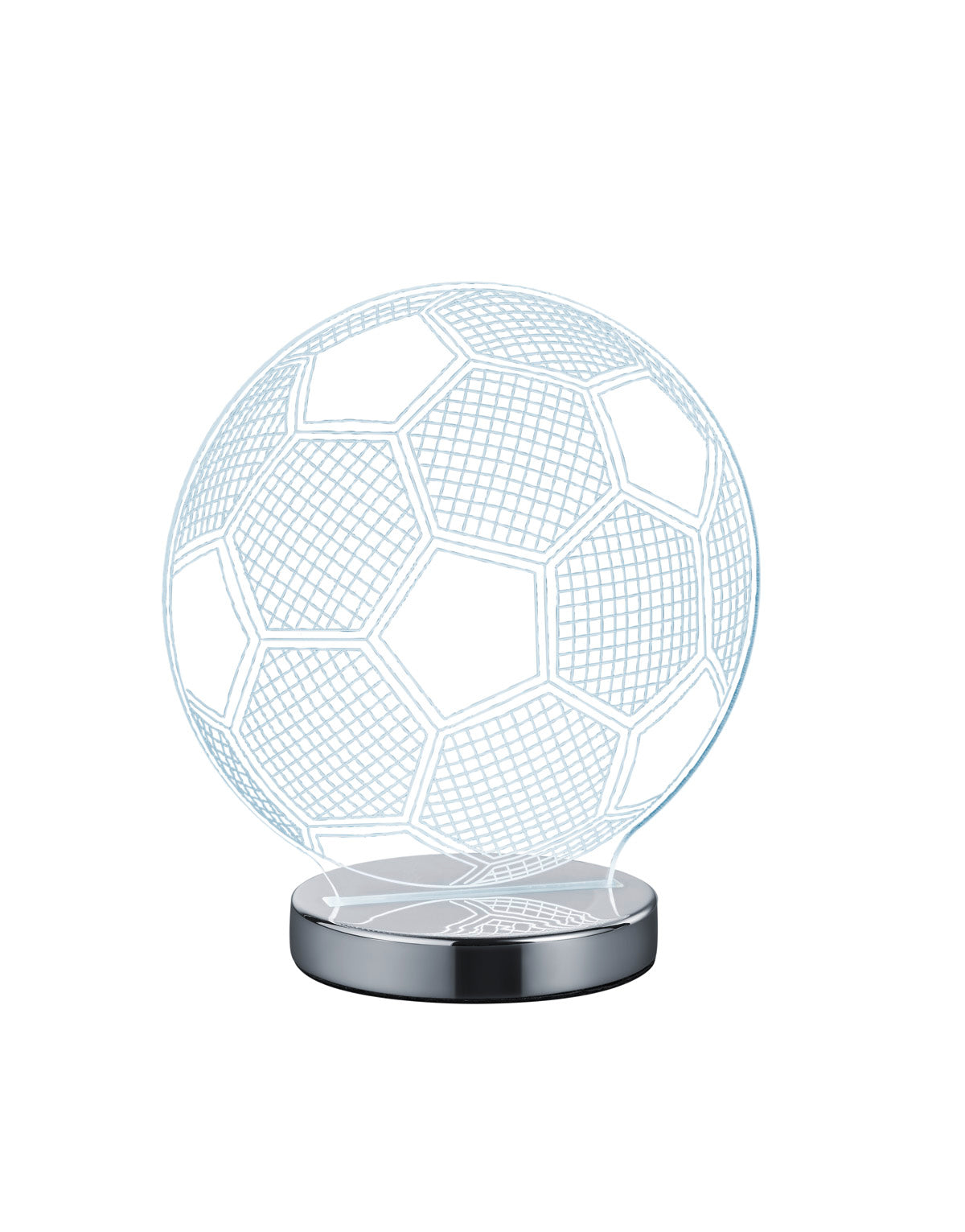 Ball LED bordlampe krom