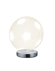 Ball LED bordlampe krom