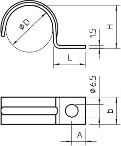 KABELBØJLE Ø20MM 1LAP ELFZ