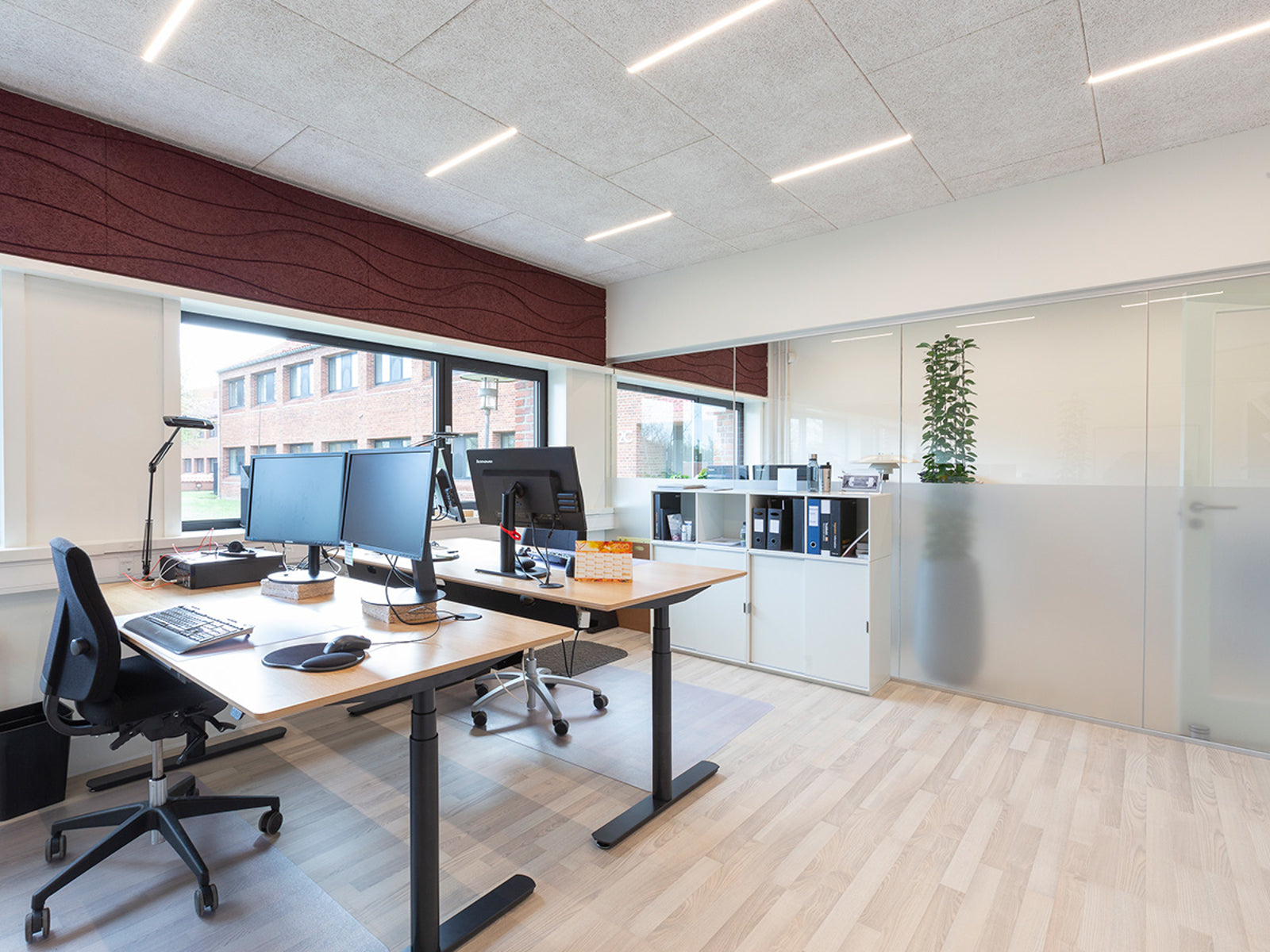 Green-ID LED Troldtekt CCT Lysskinne 60 cm, planforsænket med 10M kabel