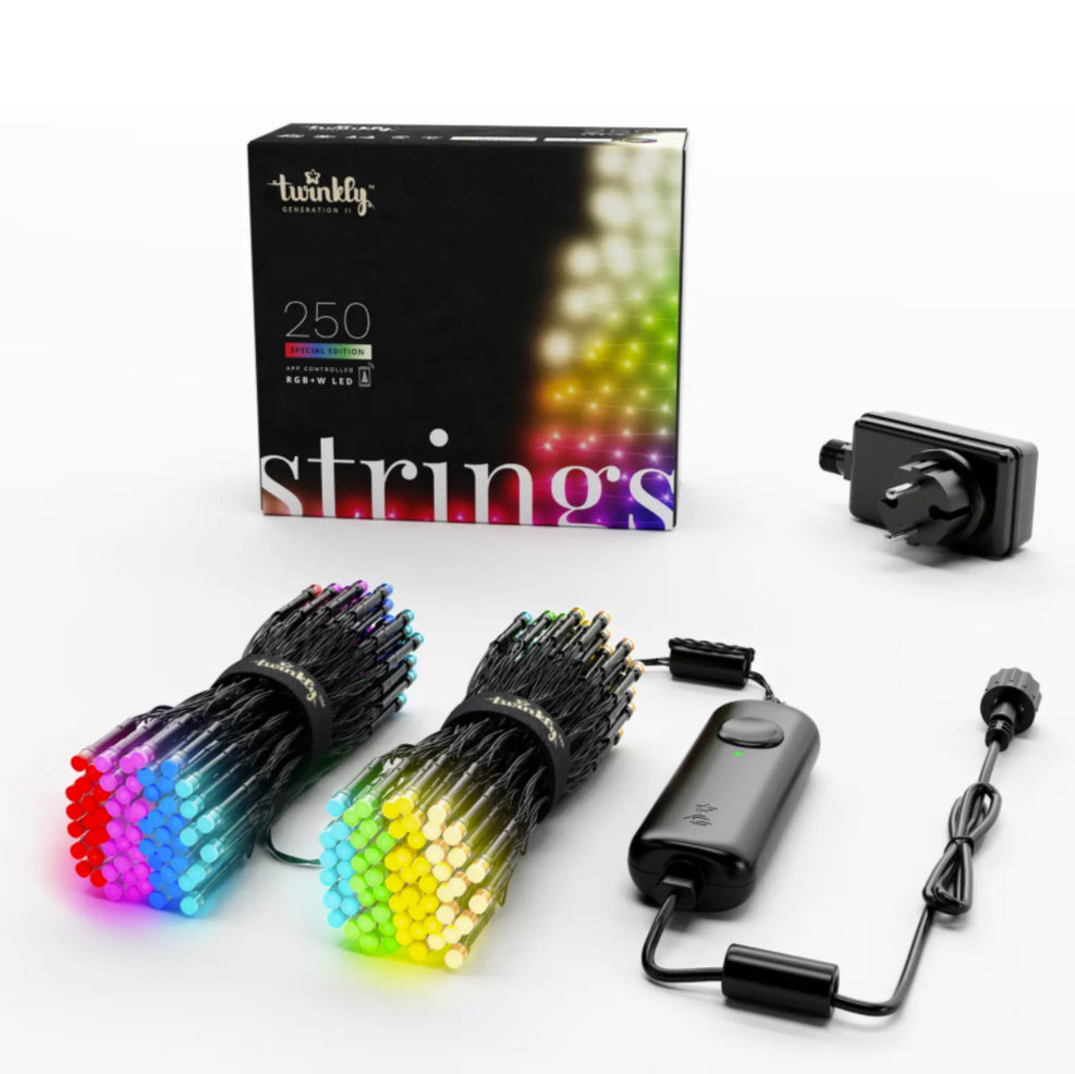 Twinkly String 250 RGB+White LED, app styret lyskæde