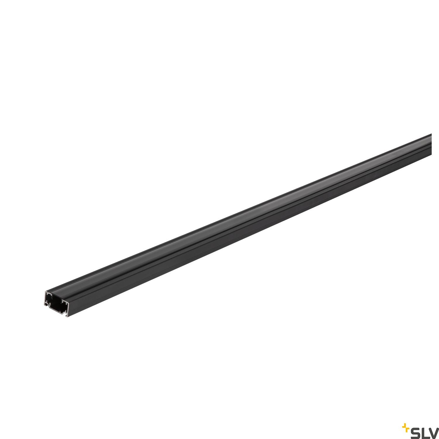 Strømskinne 1F 230V, 2M, sort, påbygning
