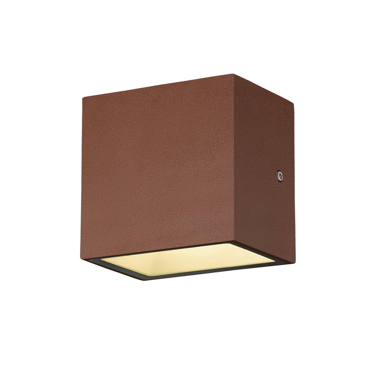 SITRA S WL SINGLE, udendørs LED væg påbyg, rustfarv CCT 3000/4000K