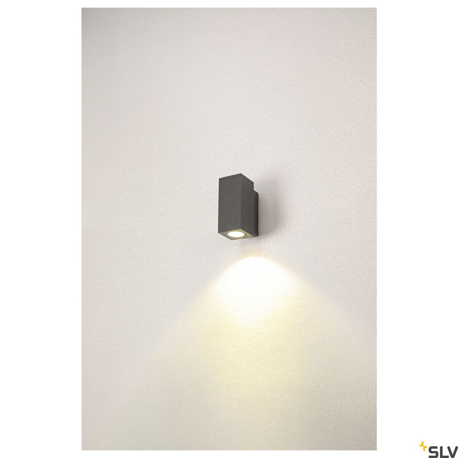 Enola Square S Single udendørs LED væg Antracit CCT 3000/4000K