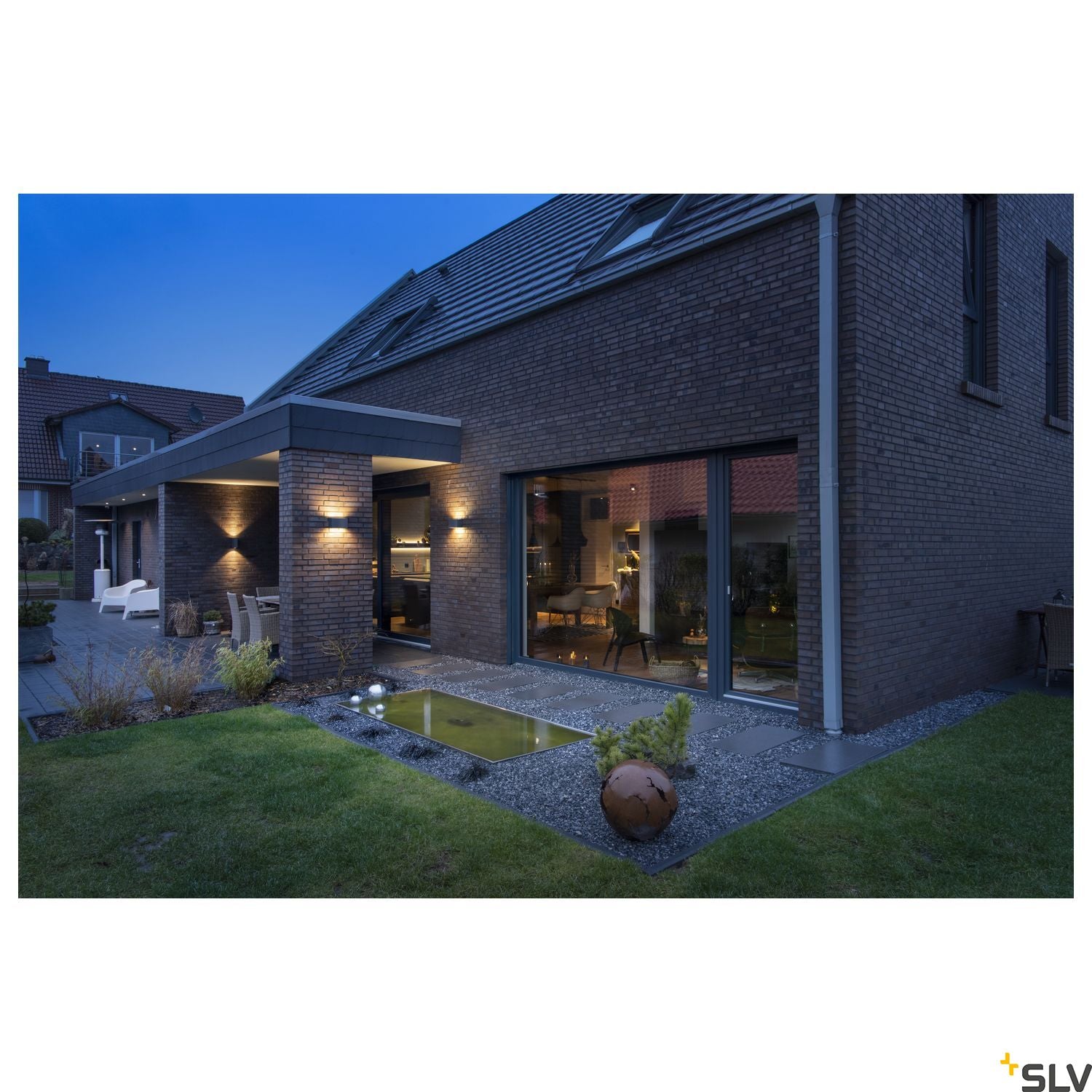 SITRA M WL UP/DOWN udendørs LED væg påbyg, antracit CCT 3000/4000K