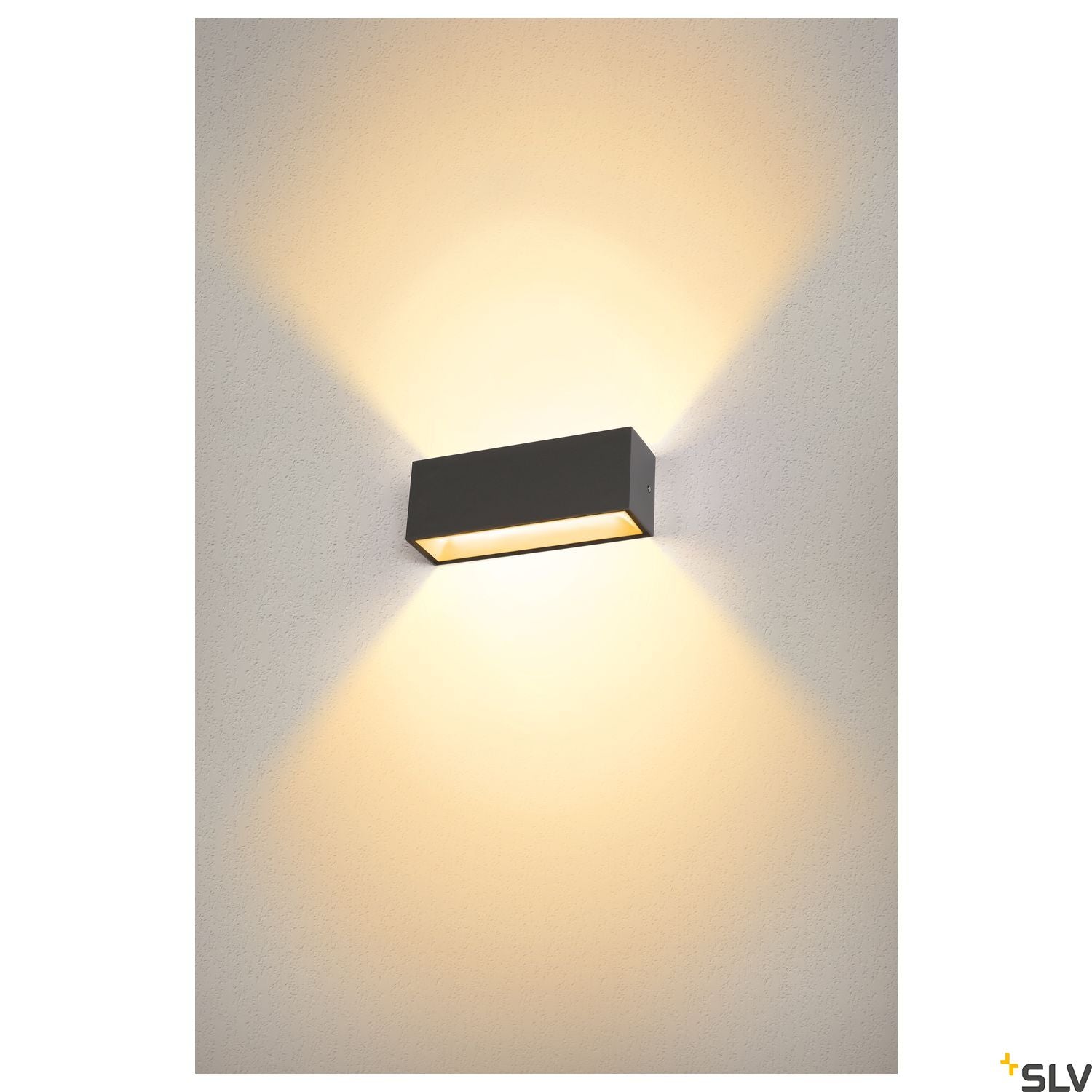 SITRA L WL UP/DOWN udendørs LED væg påbyg, antracit CCT 3000/4000K