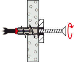 Gipsdybel DuoBlade Ø4-5 x 44 mm, 50 stk.