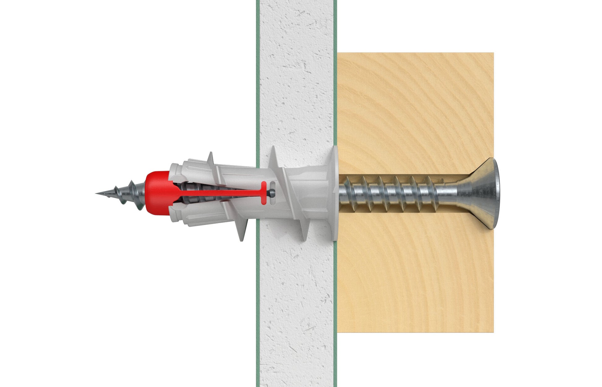 Gipsdybel DuoBlade Ø4-5 x 44 mm, 50 stk.