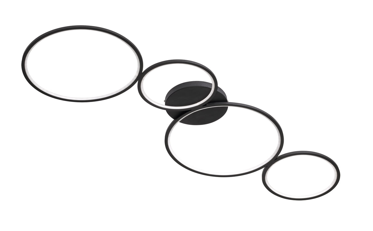 Rondo LED Loftlampe m-sort