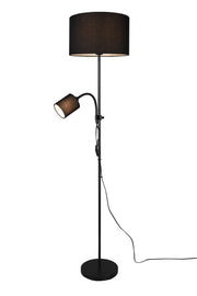 Owen Gulvlampe E27+E14 sort