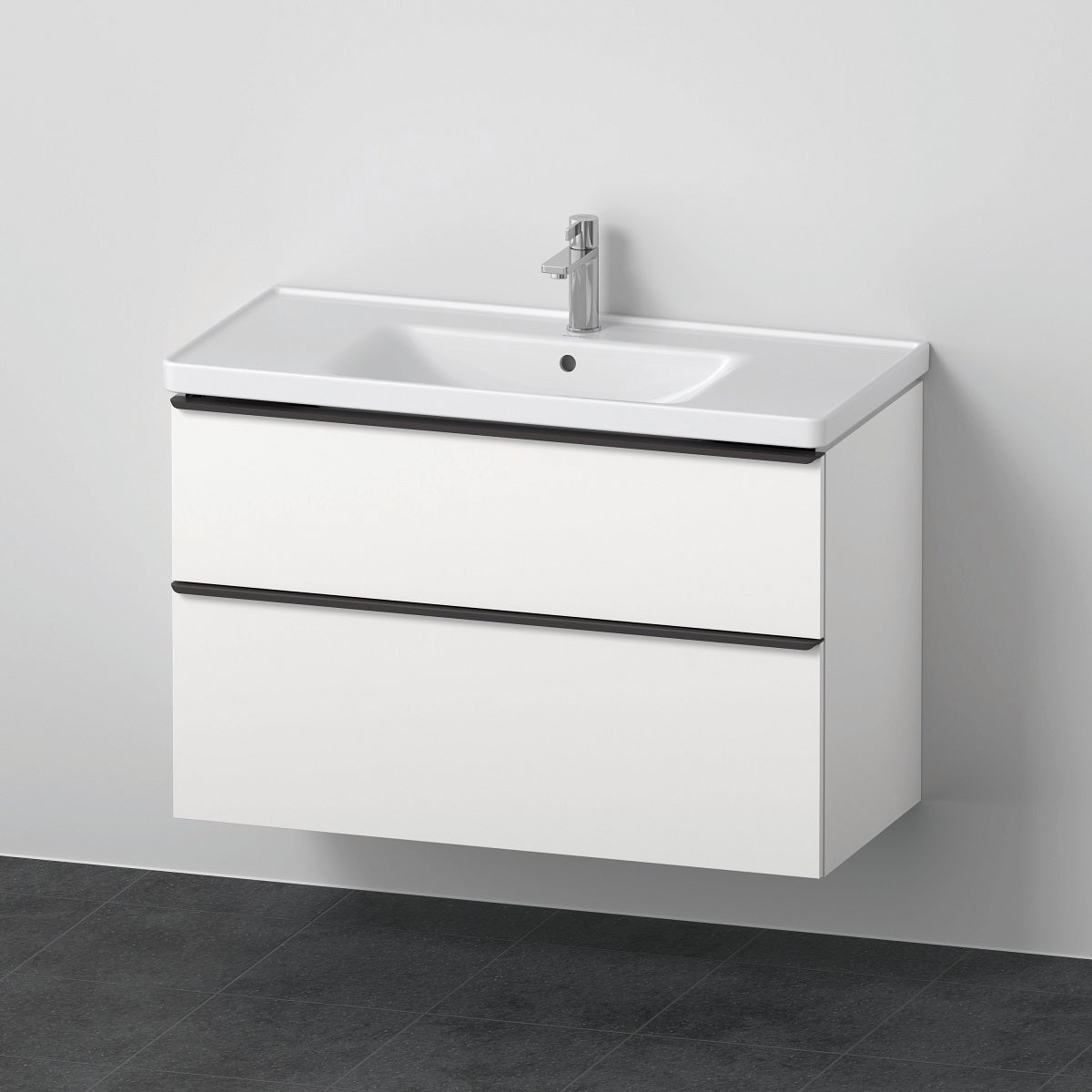 Duravit D-Neo mat hvidt møbelsæt med 2 skuffer, 1000 mm