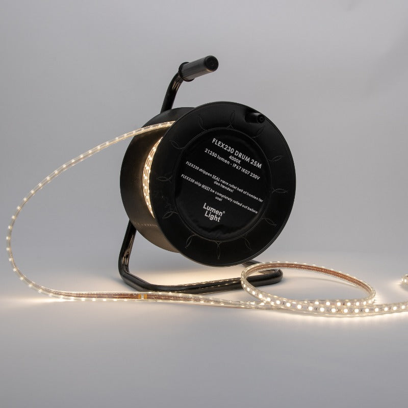 BLAST230 LED Strip 4000K, 25M tromle, IP67, komplet