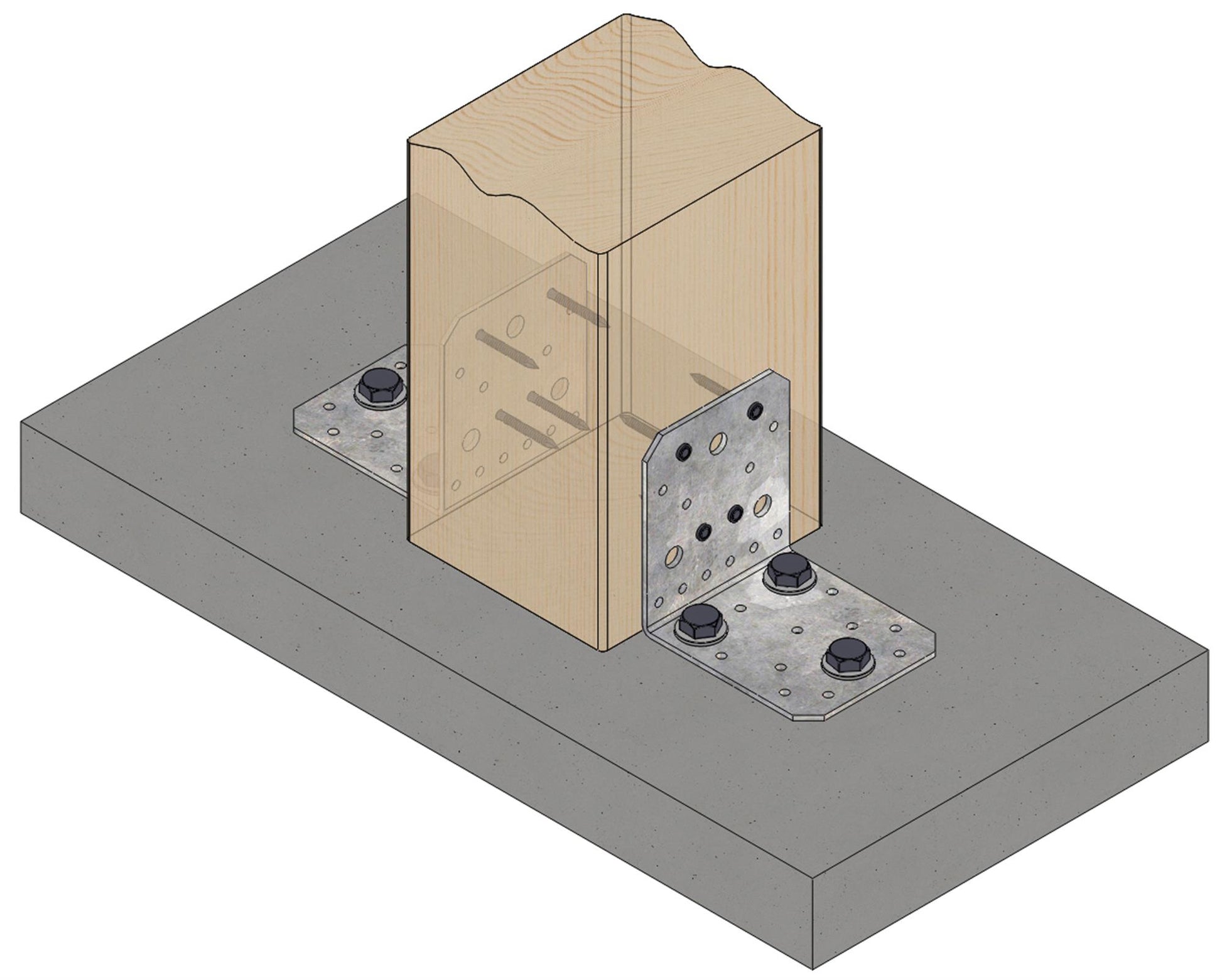 Vinkelbeslag V3, 105 x 105 x 90 x 3,0 mm, FZB, 35 stk.