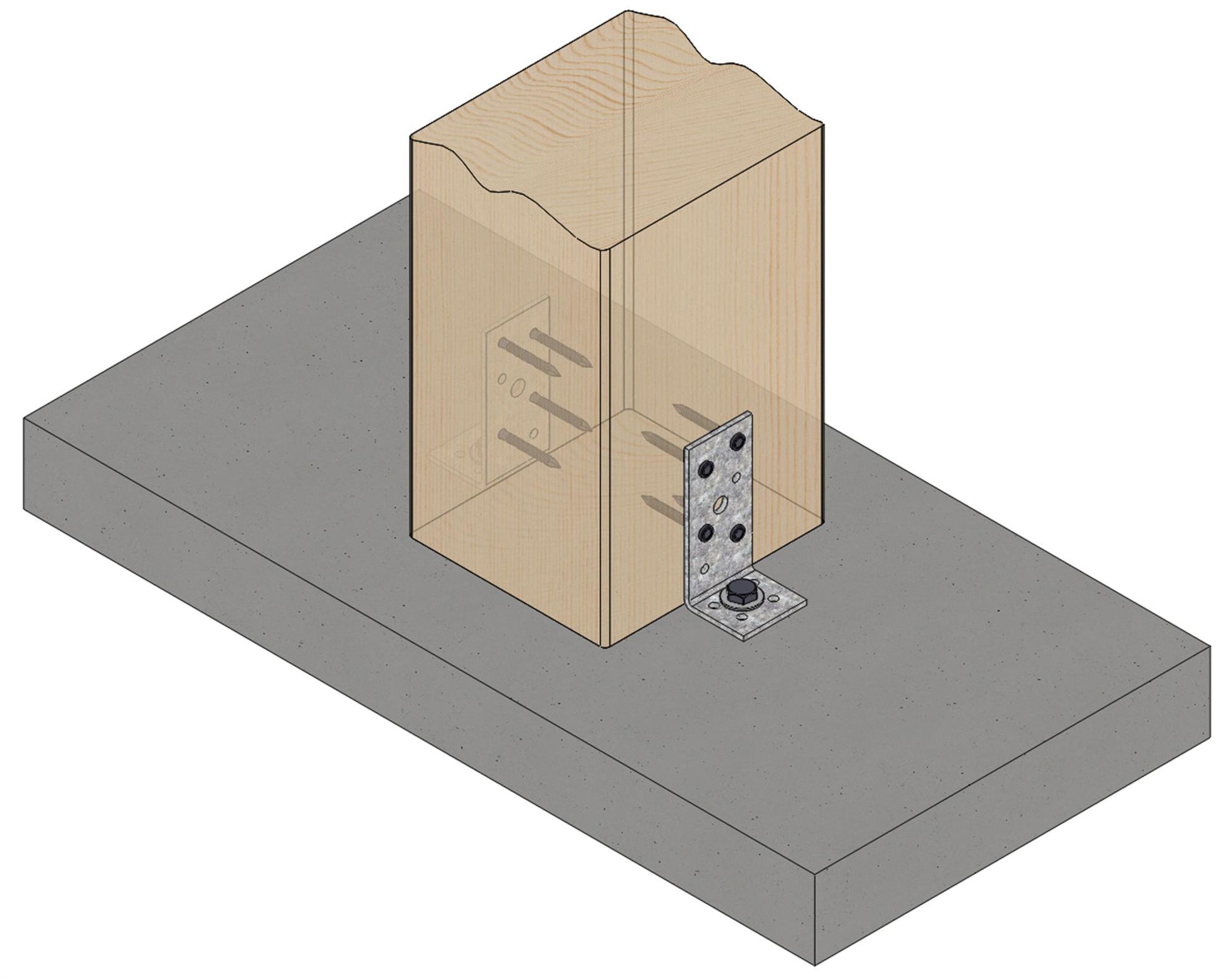 Vinkelbeslag V20, 89 x 36 x 40 x 2,5 mm, FZB, 100 stk.