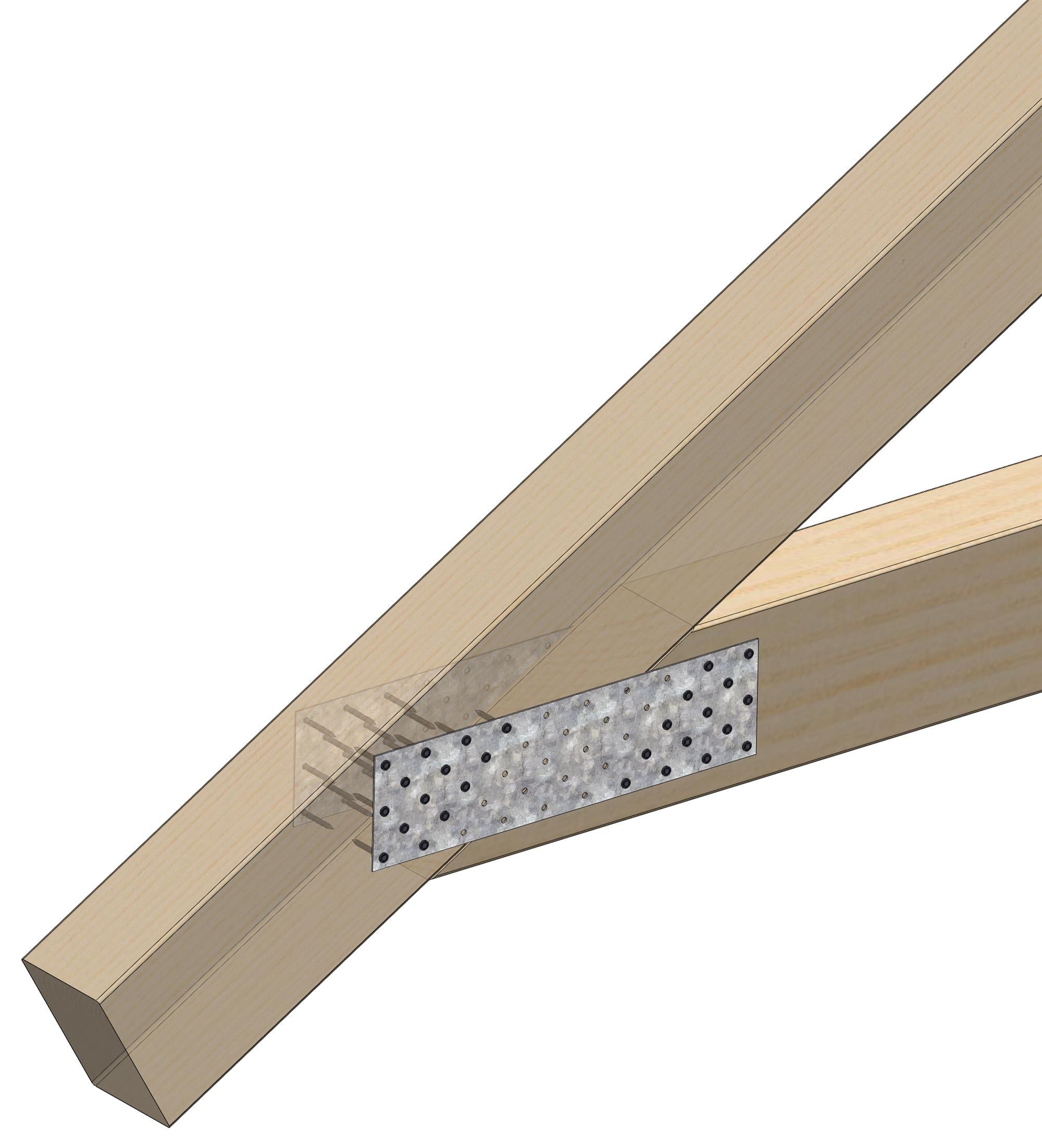 Sømplade 60 x 180 x 1,5 mm, FZB, 50 stk.