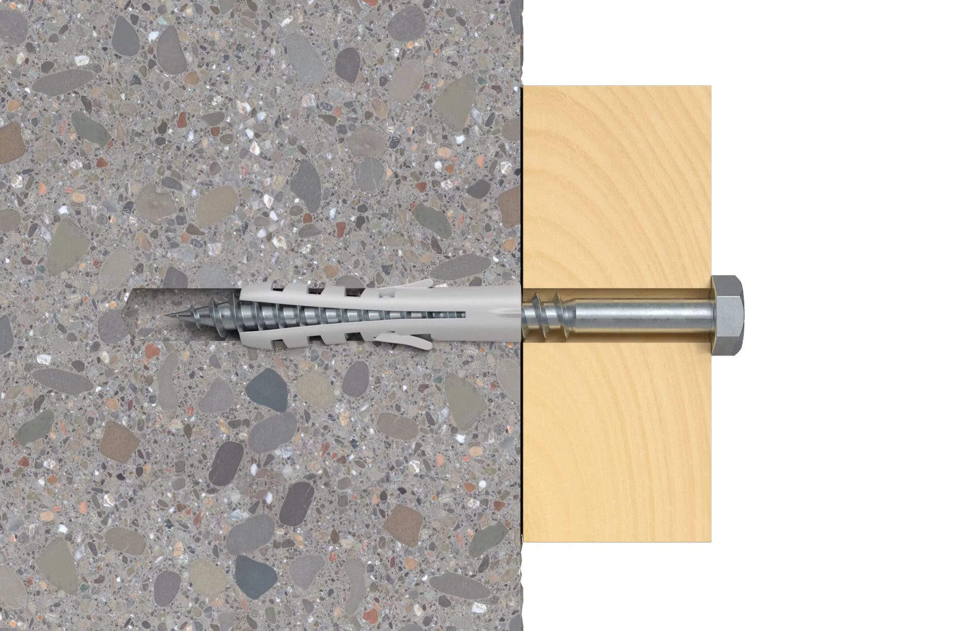 Dybel S 6 x 30 mm, PA, 80 stk.