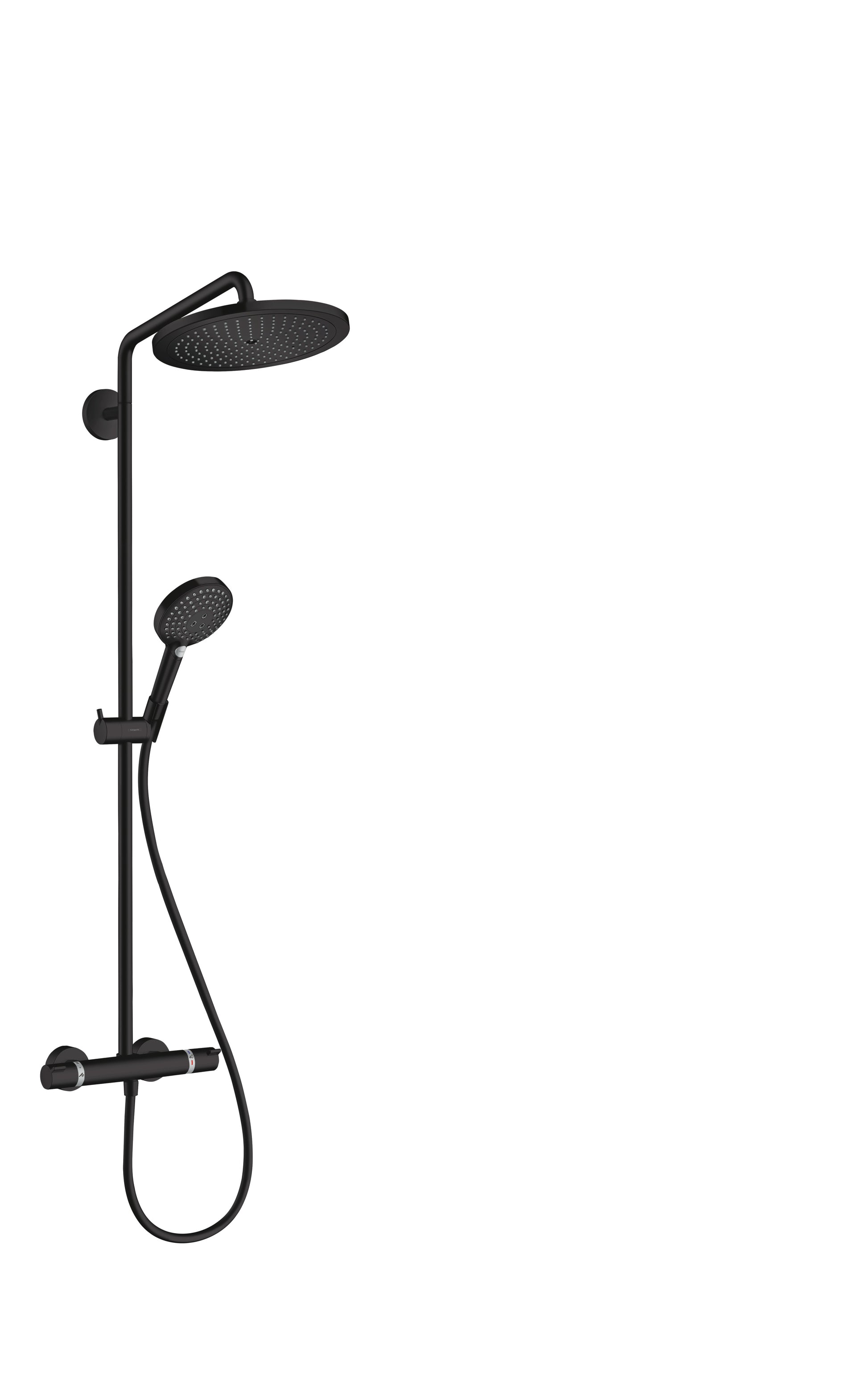 Hansgrohe Croma Select S Showerpipe 280, EcoSmart, mat sort