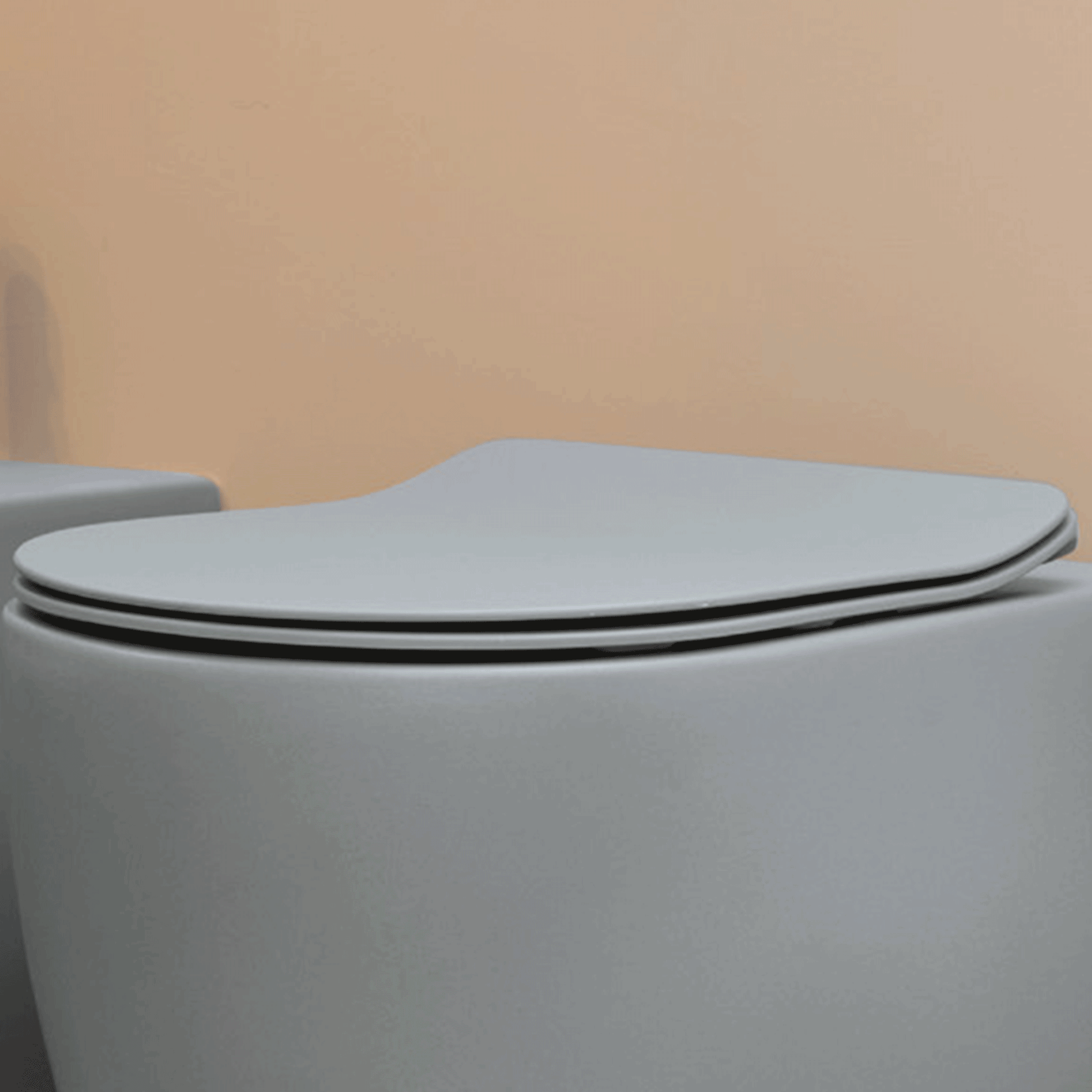 Lavabo Glomp Slim soft close toiletsæde, mat grå