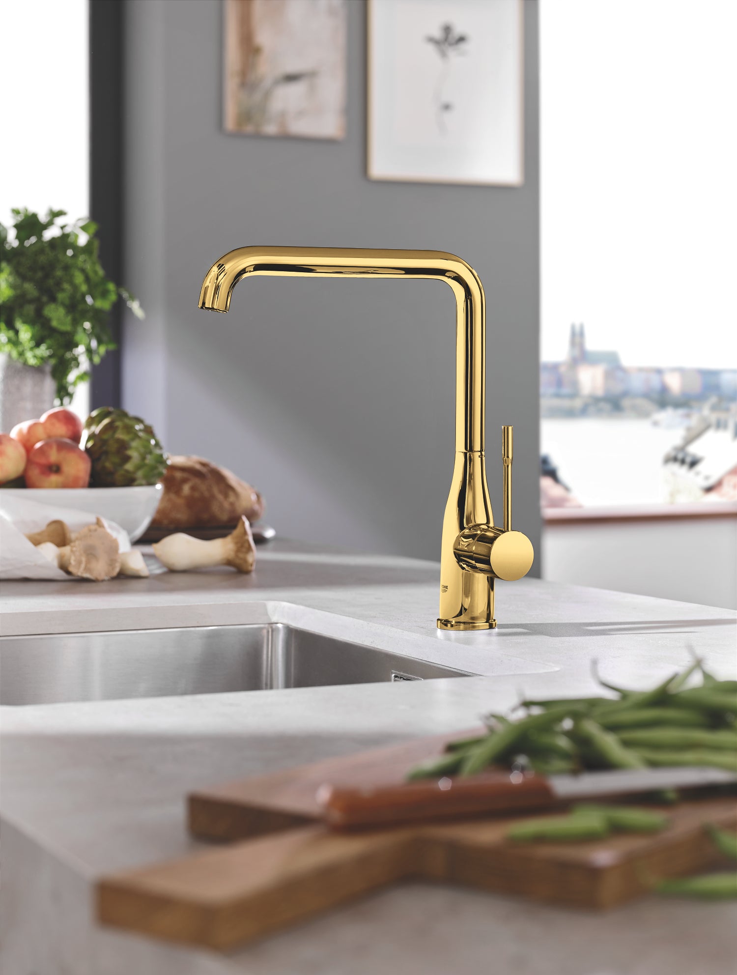 GROHE EssenceEtgrebskøkkenbatteri, cool sunrise