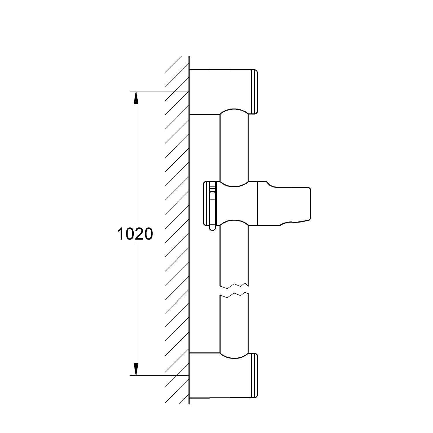 Grohe Relexa brusestang 1000