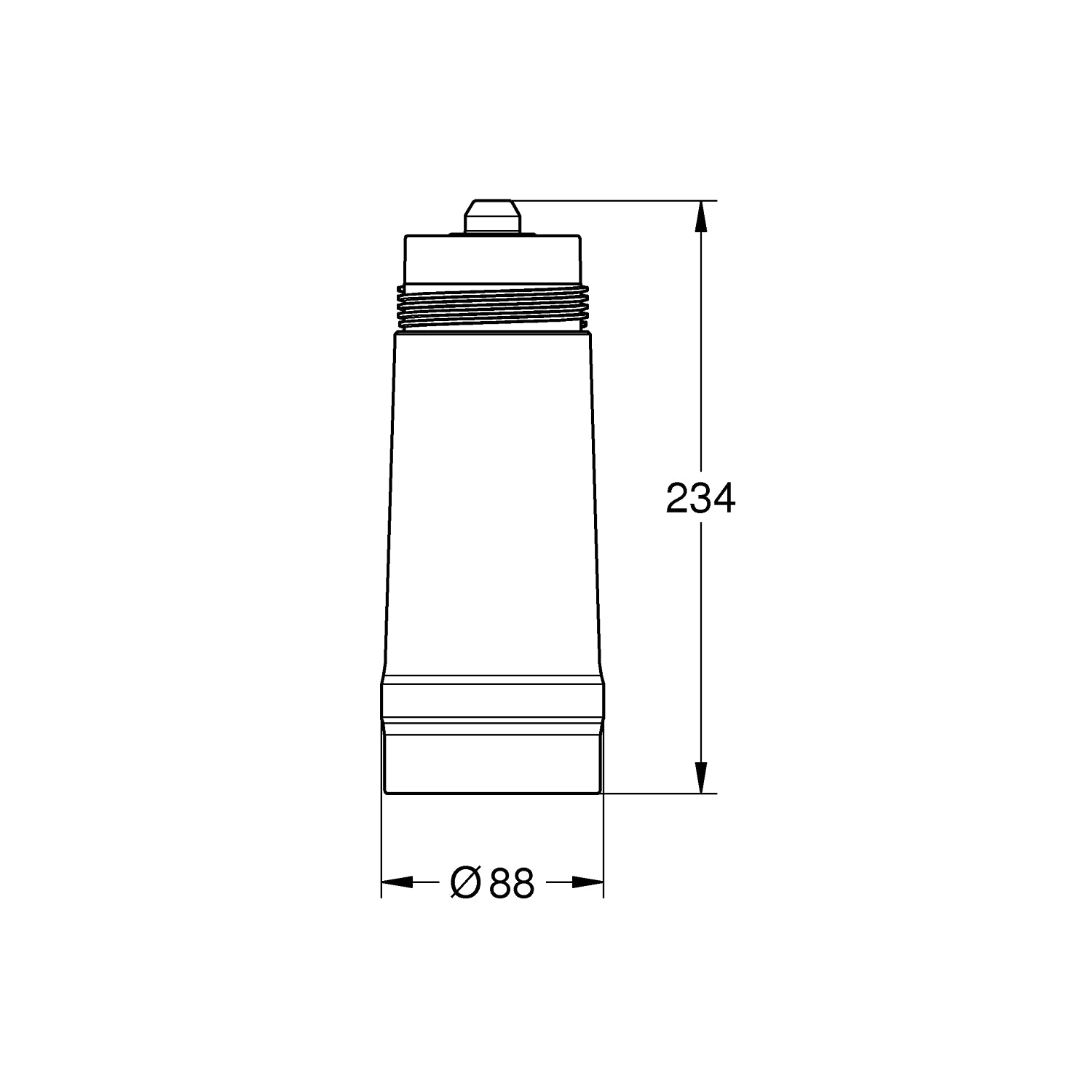 Grohe filter med 600L kapacitet t/Grohe Red og Blue armaturer