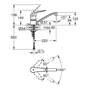 Grohe Euroeco spec etgreb køkken svi