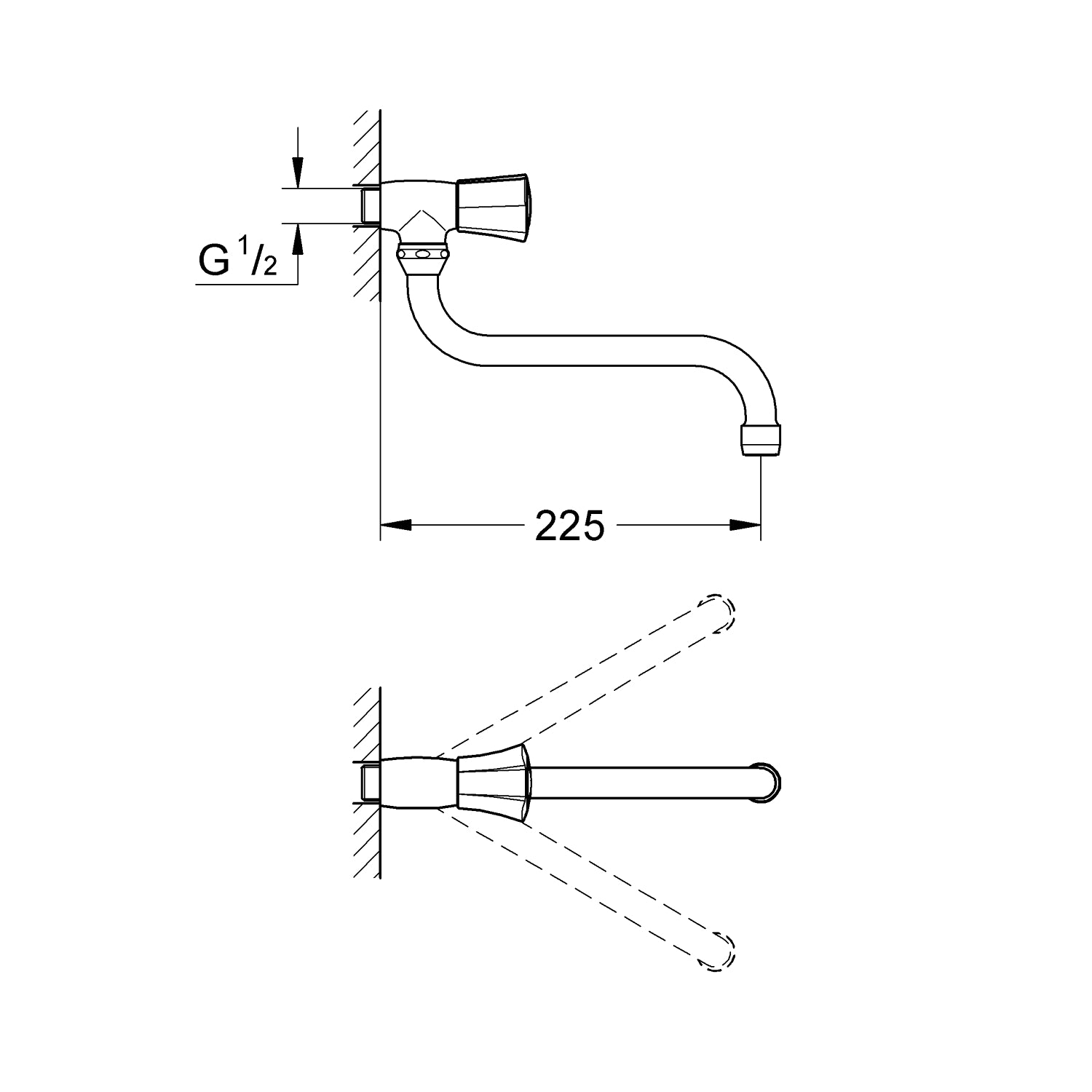 Grohe Costa L udløbsventil