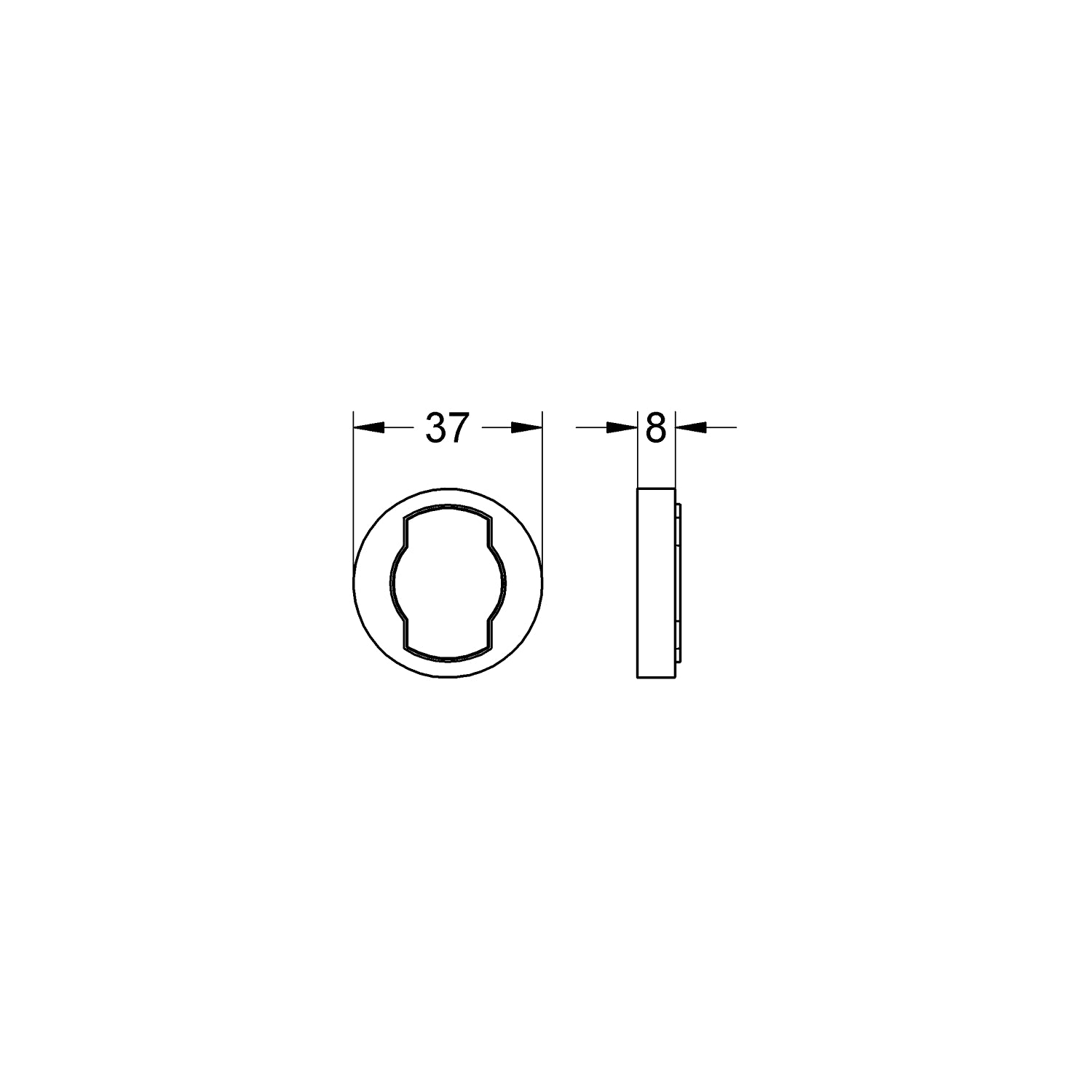 Grohe Afstandsbrik for ny Tempesta brusestang